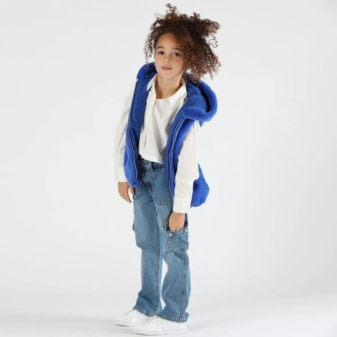 Camicia cropped bambina