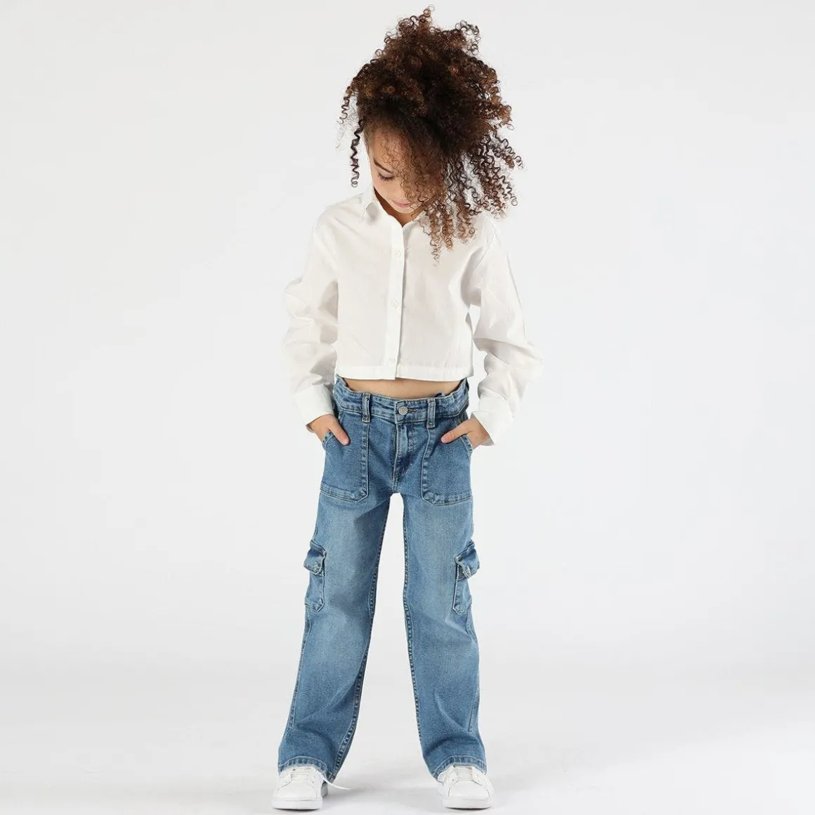 Camicia cropped bambina