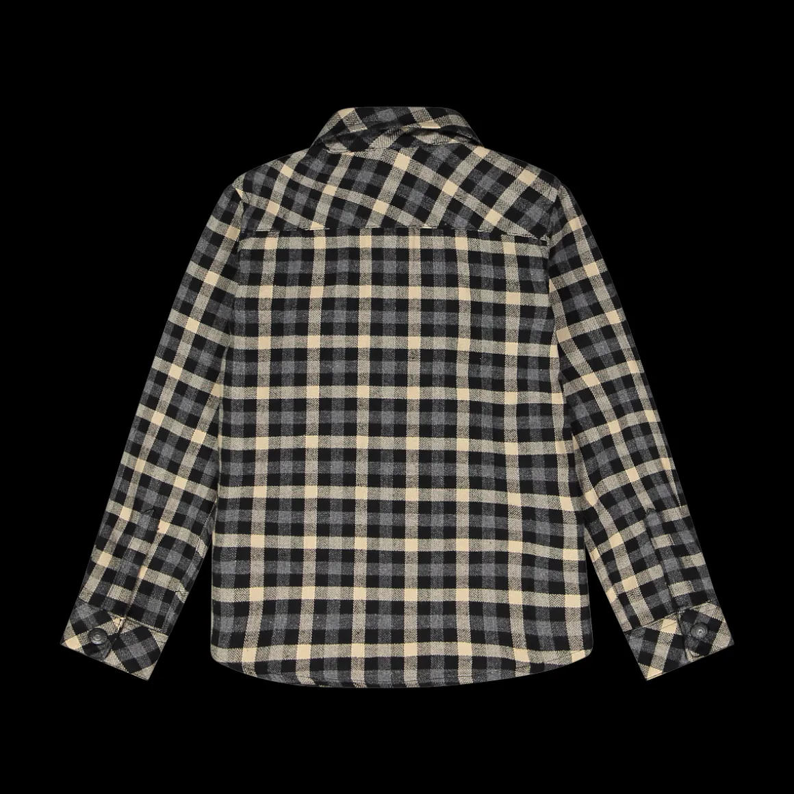 Camicia flanella a quadri in grigio per ragazzo