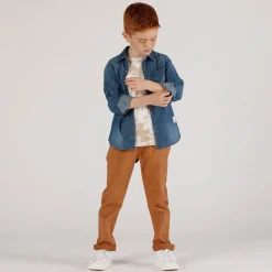 Camicia in chambray da bambino