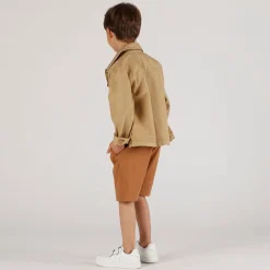 Camicia in gabardina malfilè bambino