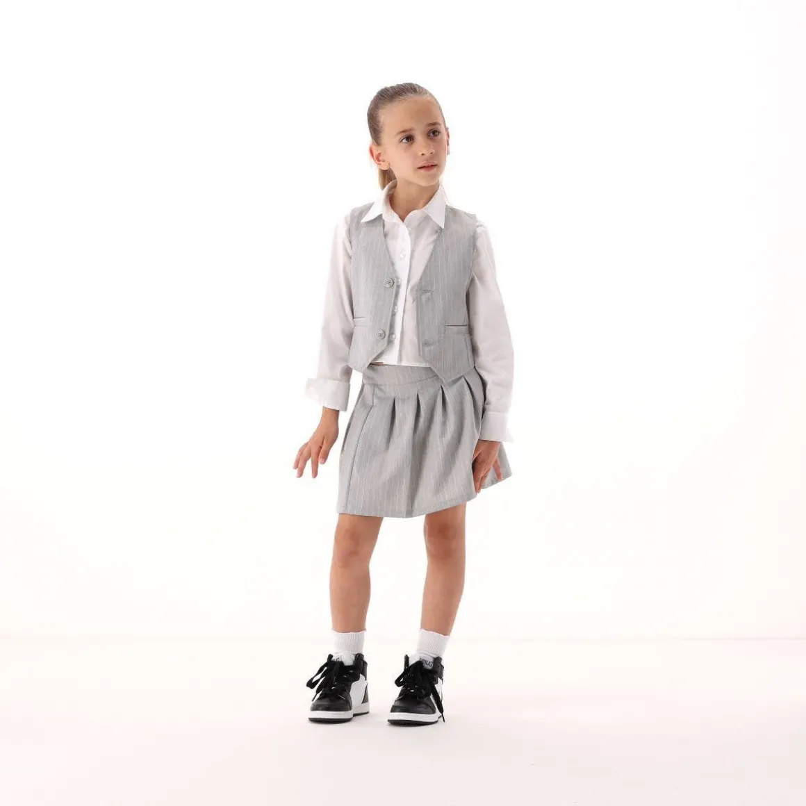Camicia in popeline per bambina