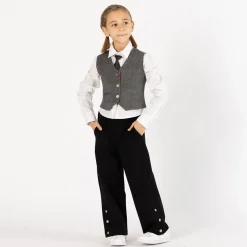 Camicia in popeline per bambina