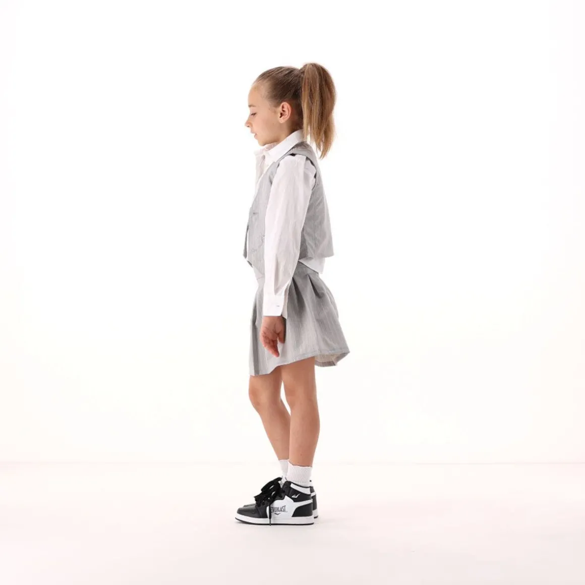 Camicia in popeline per bambina