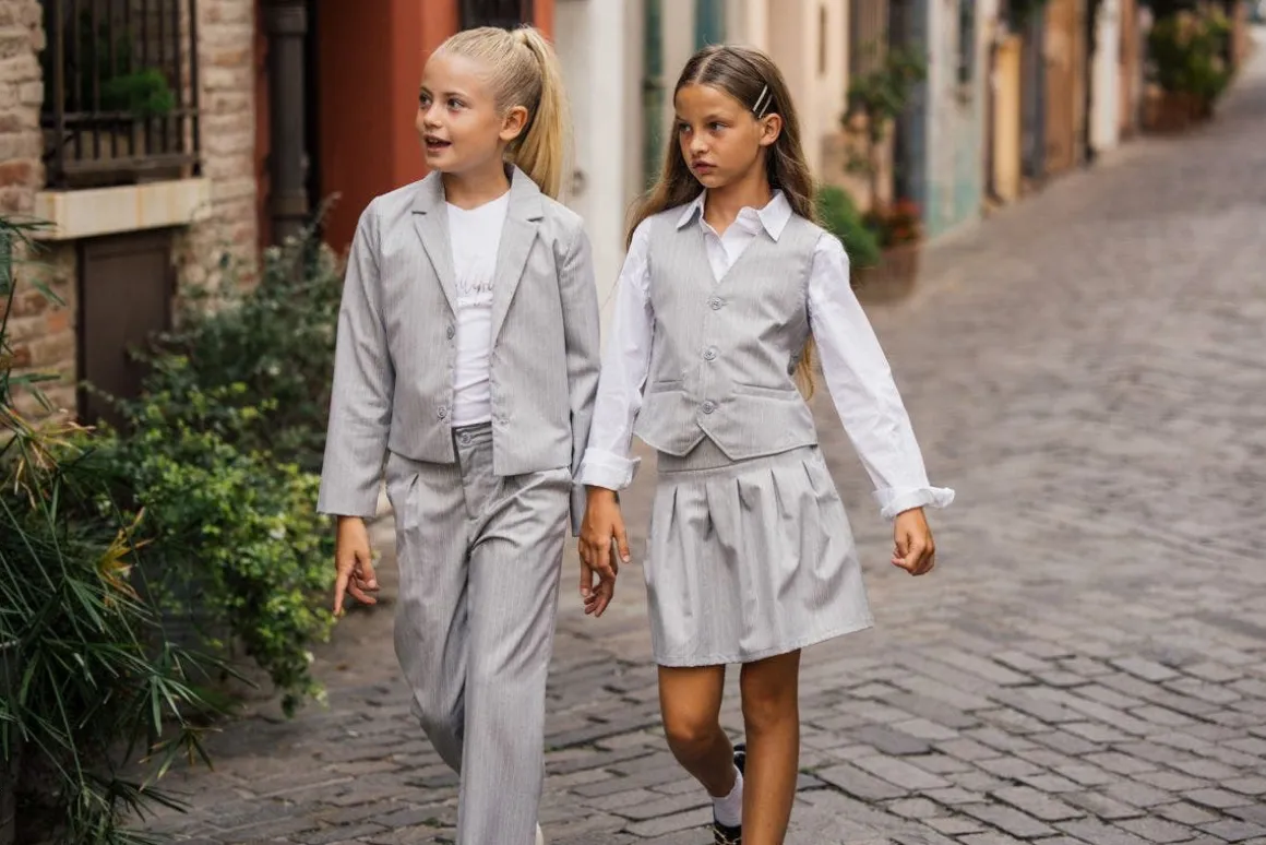 Camicia in popeline per bambina