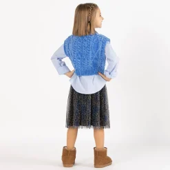 Camicia in popeline per bambina