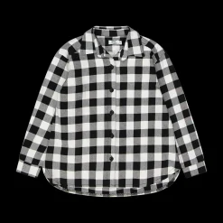 Camicia oversize a quadri per bambina