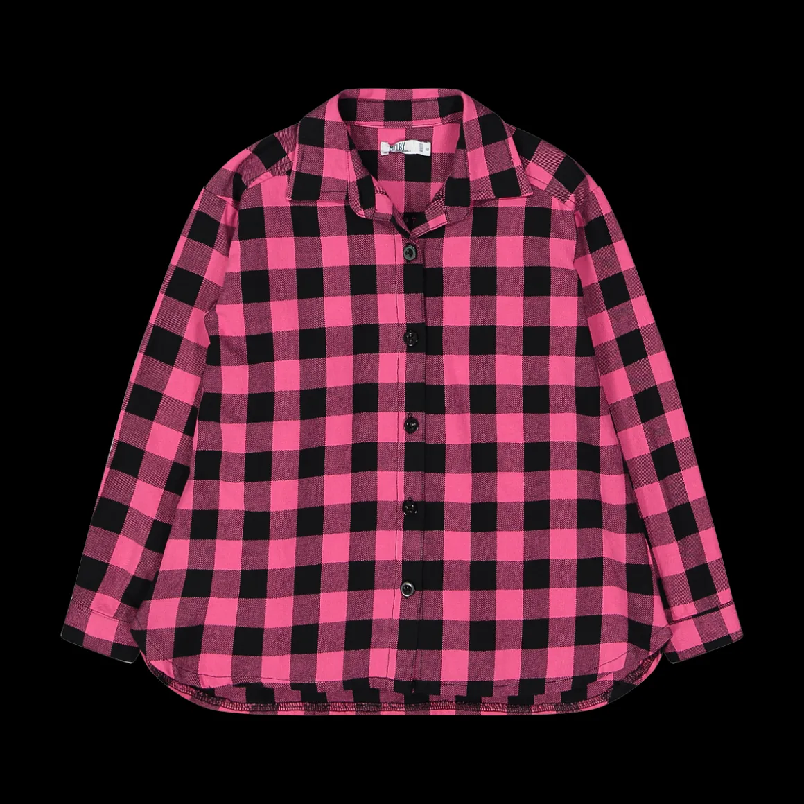 Camicia oversize a quadri per bambina