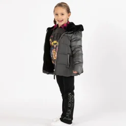 Camicia oversize a quadri per bambina