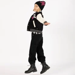Camicia oversize a quadri per bambina