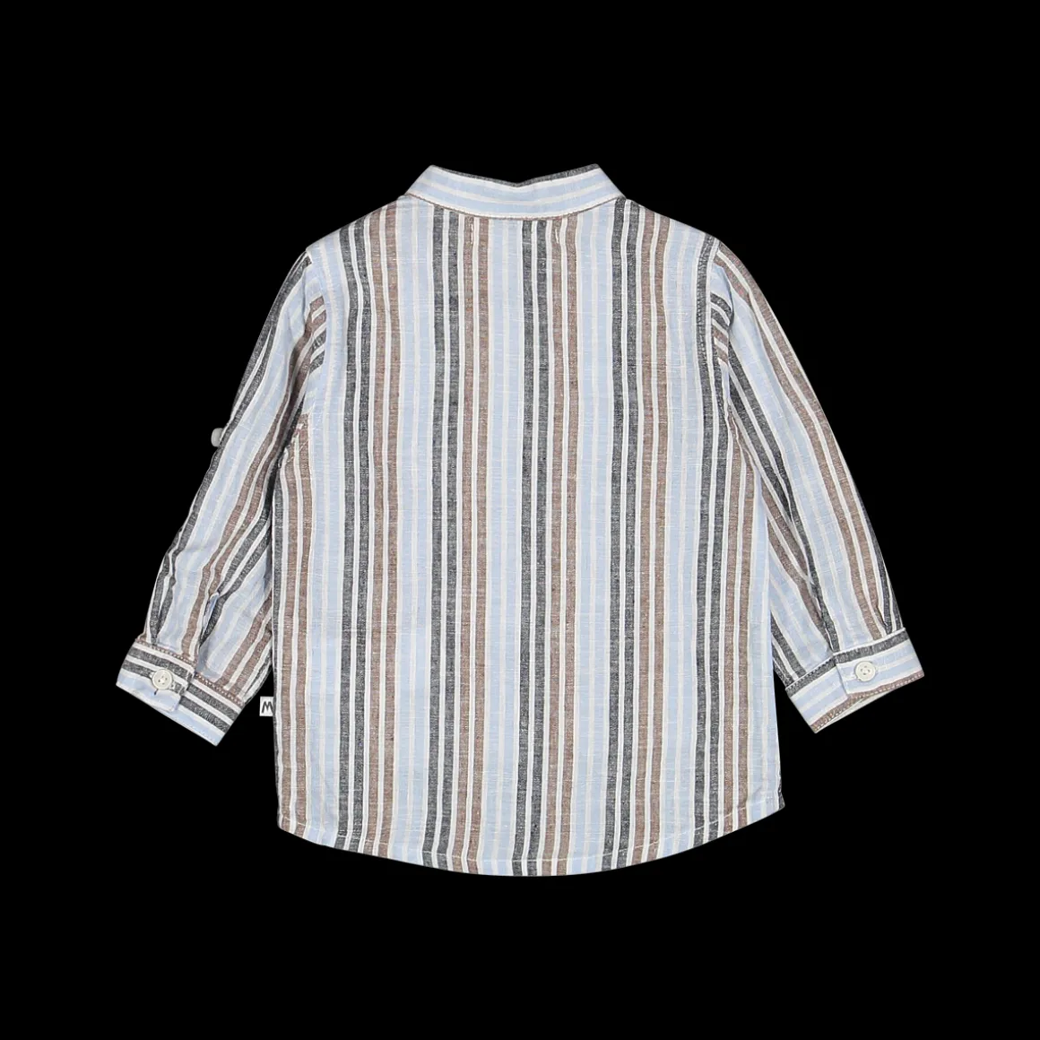 Camicia rigata in misto lino per bambino