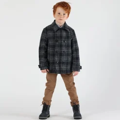 Cappotto a quadri per bambino