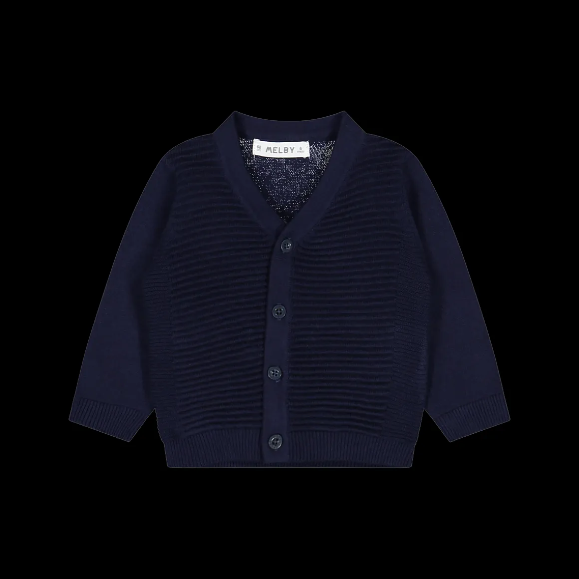 Cardigan aperto in cotone tricot bambino