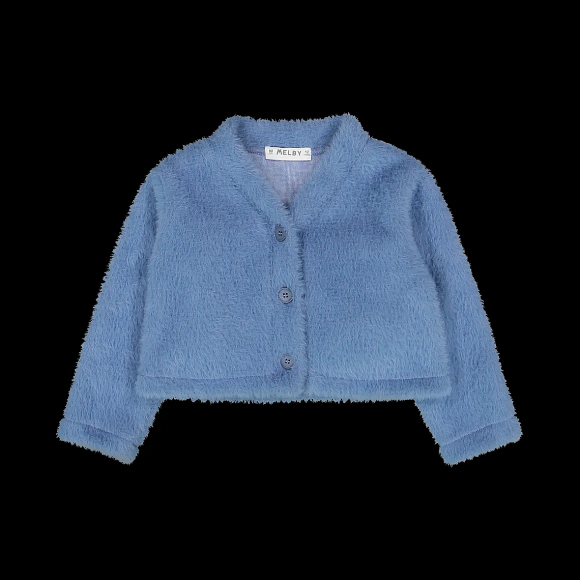 Cardigan cropped in pelliccetta per baby girl
