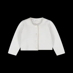 Cardigan da bambina in 100% cotone.