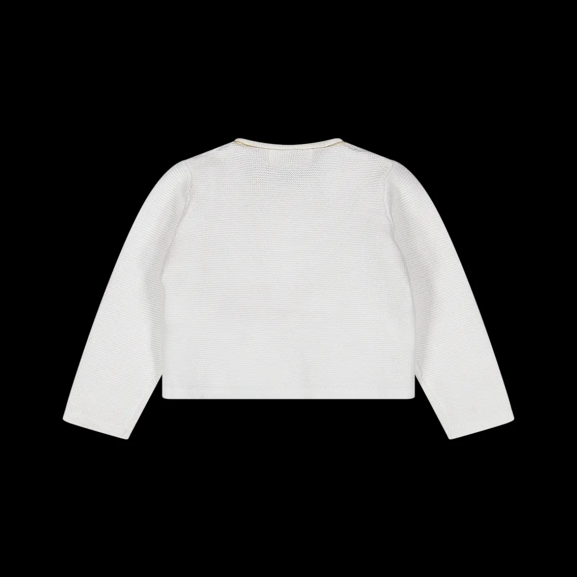 Cardigan da bambina in 100% cotone.