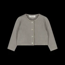 Cardigan da bambina in 100% cotone.