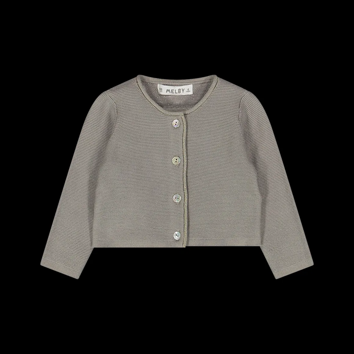 Cardigan da bambina in 100% cotone.