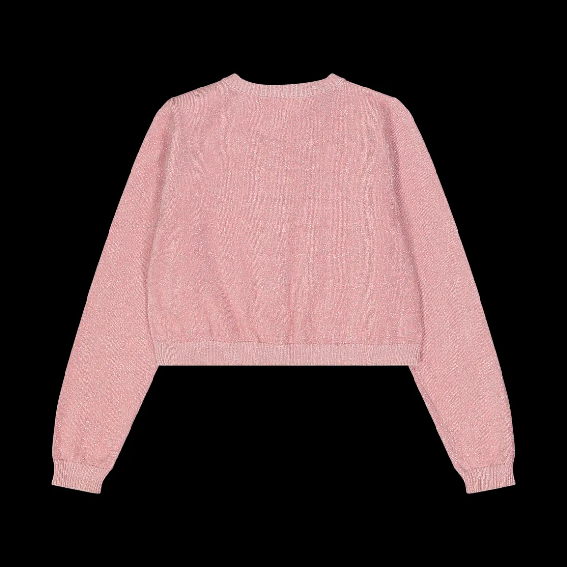 Cardigan da bambina in cotone con lurex