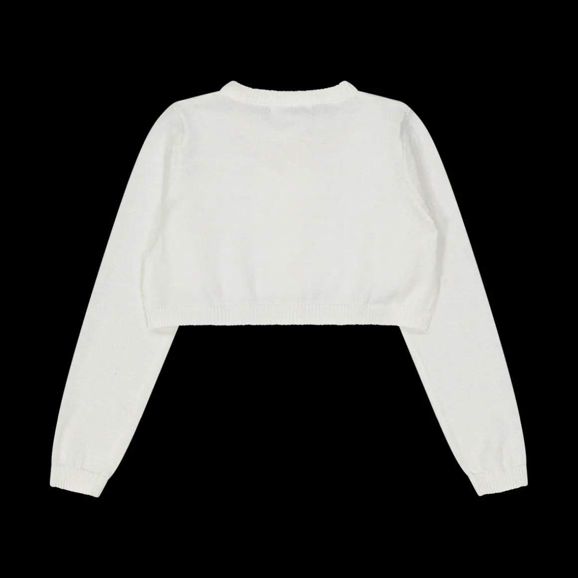 Cardigan da bambina in cotone con lurex