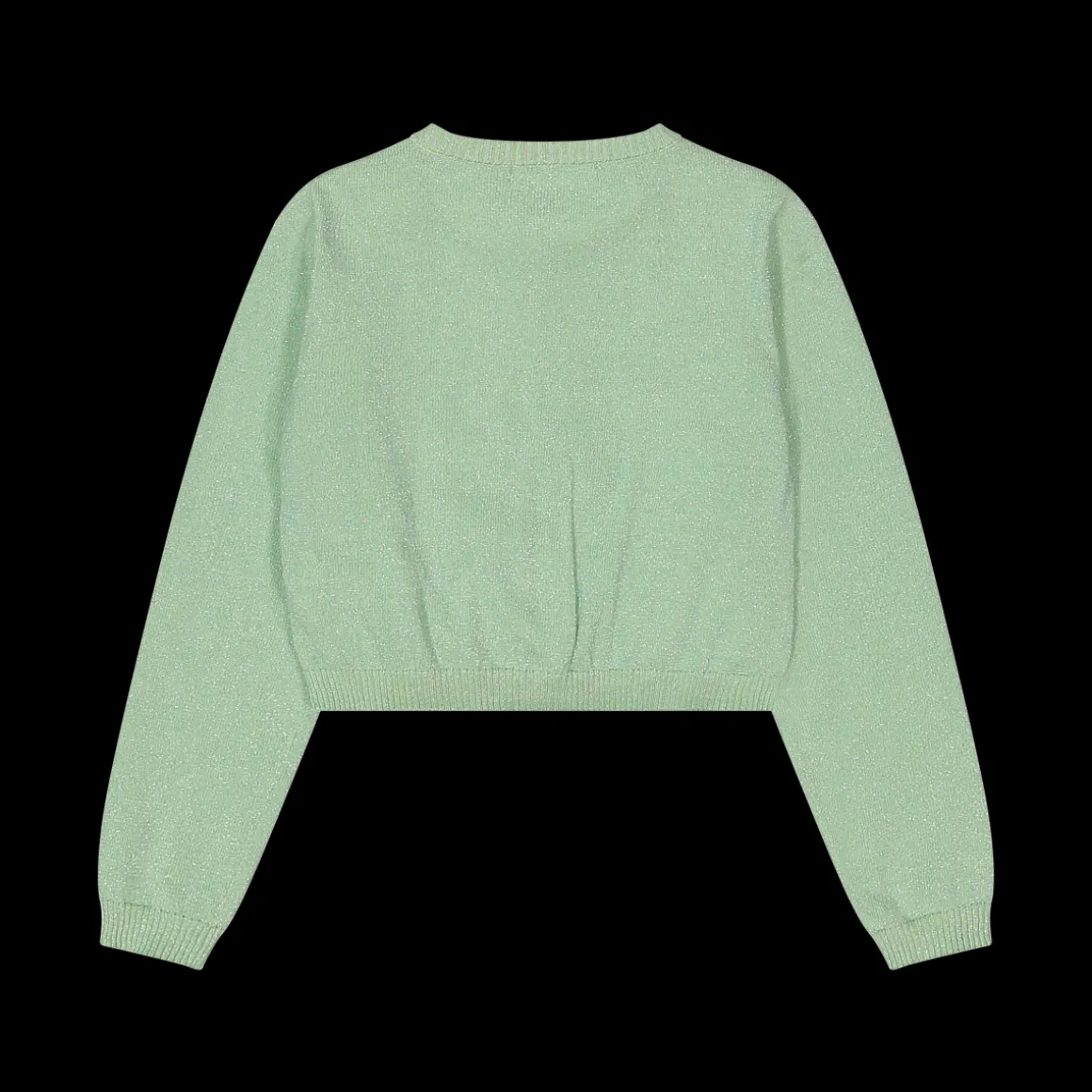 Cardigan da bambina in cotone con lurex