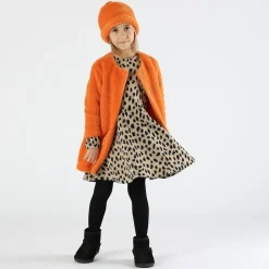 Cardigan in tessuto furry bambina