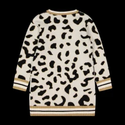 Cardigan lungo da bambina in tricot