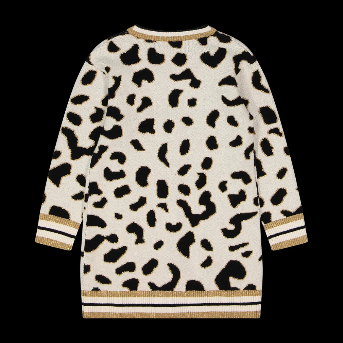 Cardigan lungo da bambina in tricot