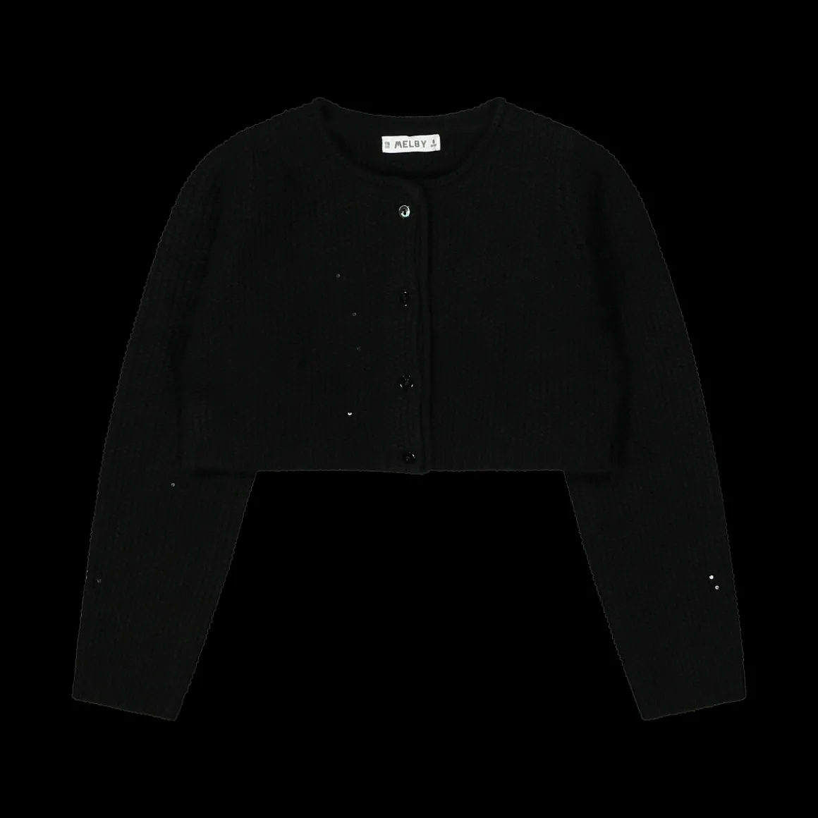 Cardigan tricot con paillettes per bambina