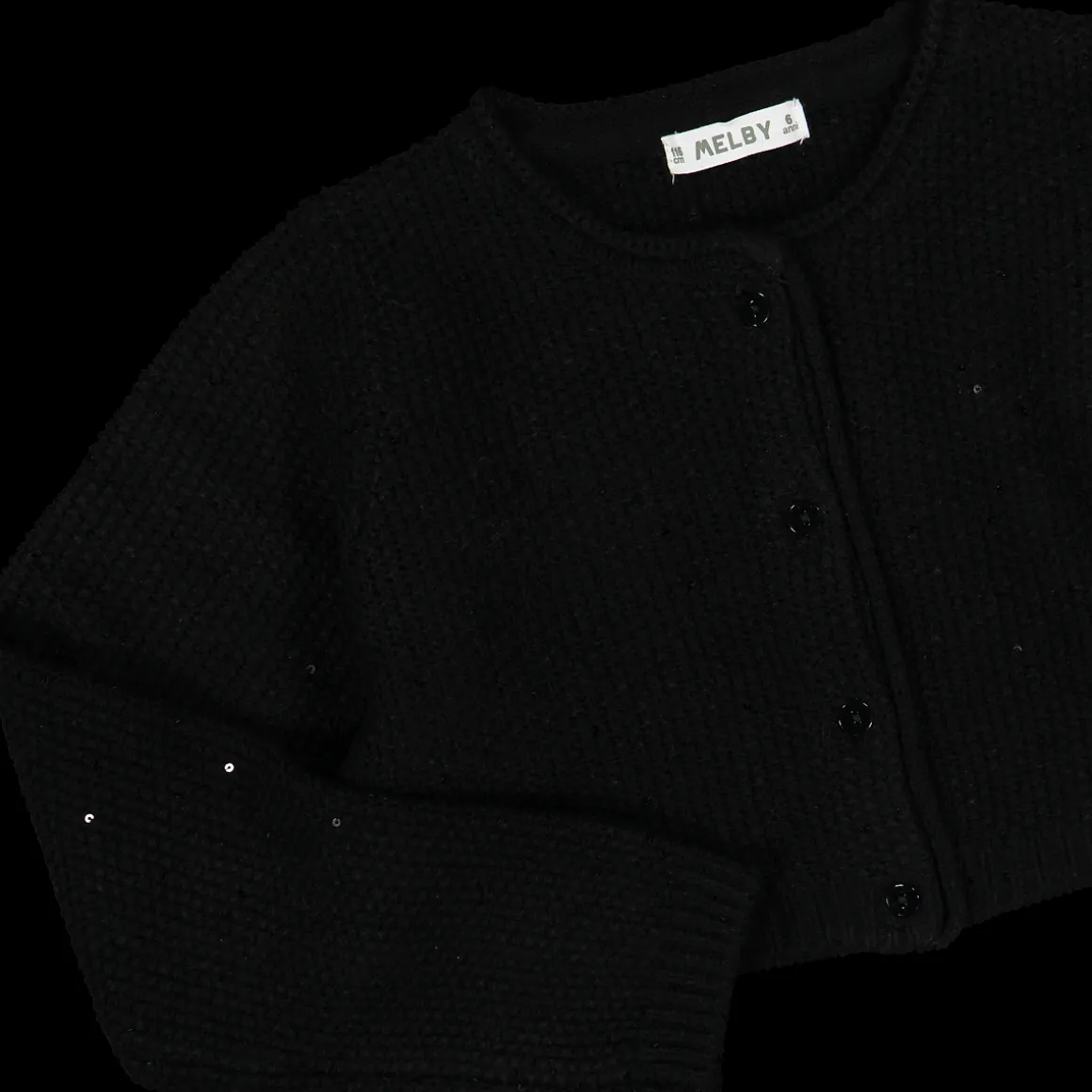 Cardigan tricot con paillettes per bambina