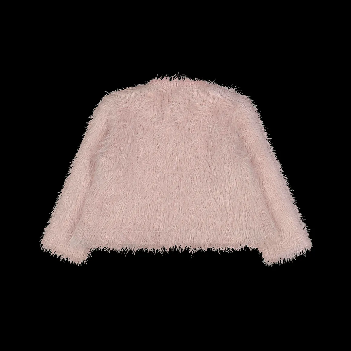 Cardigan tricot effetto pelliccia da bambina
