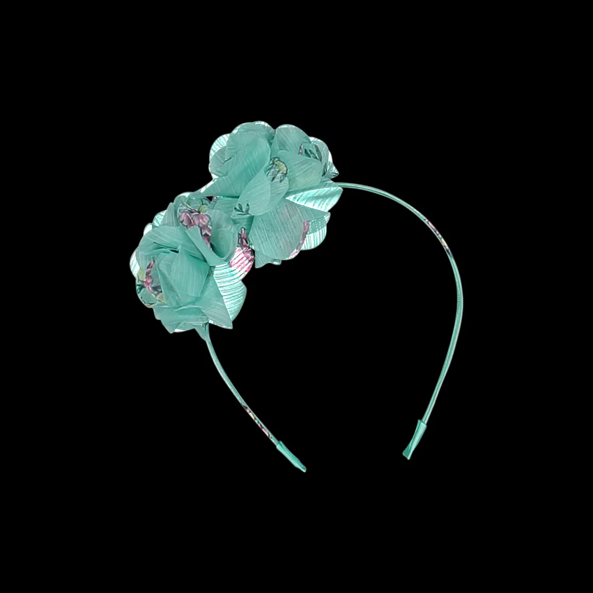 Cerchietto con fiori da bambina