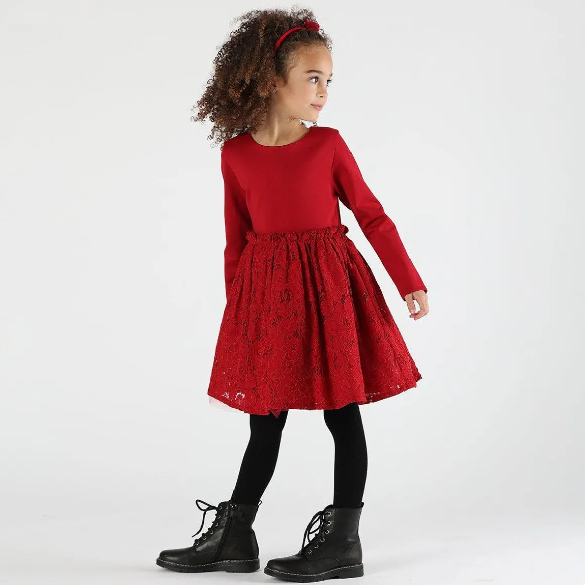 Cerchietto fermacapelli natalizio da bambina
