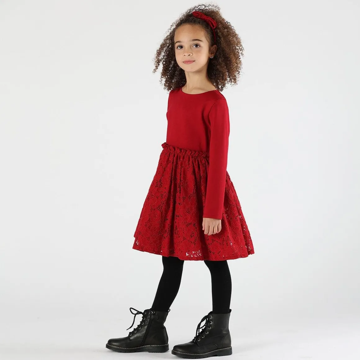 Cerchietto fermacapelli natalizio da bambina
