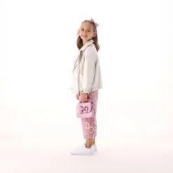 Chiodo in ecopelle con vestibilità over per bambina