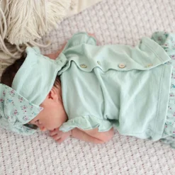 Completino maglia e coulotte in cotone biologico bambina