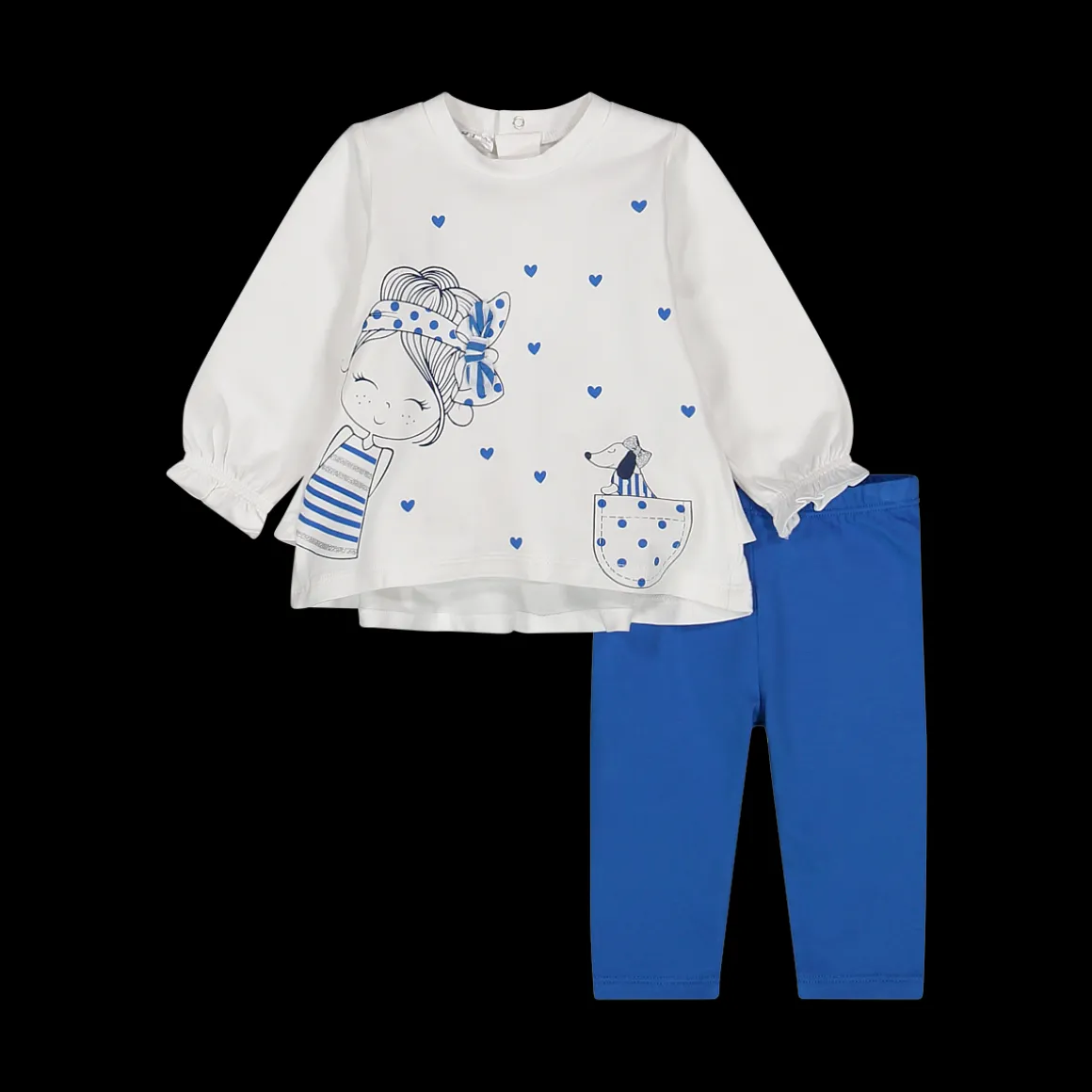 Completo blusa e leggings bambina
