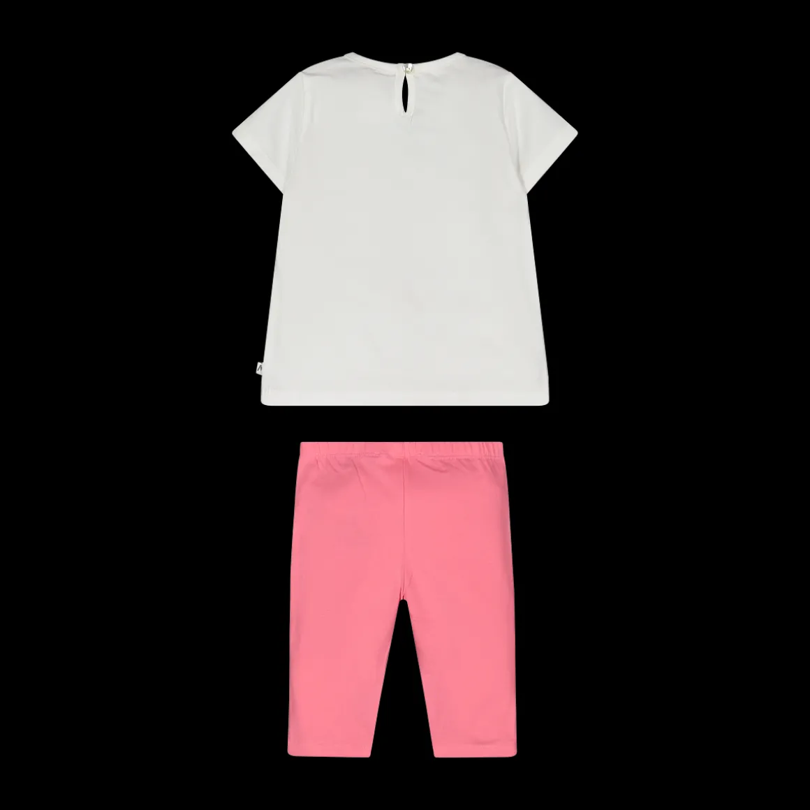 Completo con pantalone ciclista per neonata