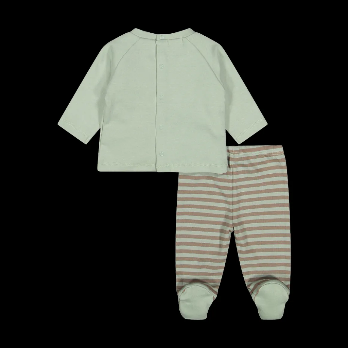 Completo con piede newborn in cotone bio