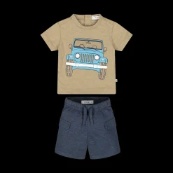 Completo con stampa jeep per bambino