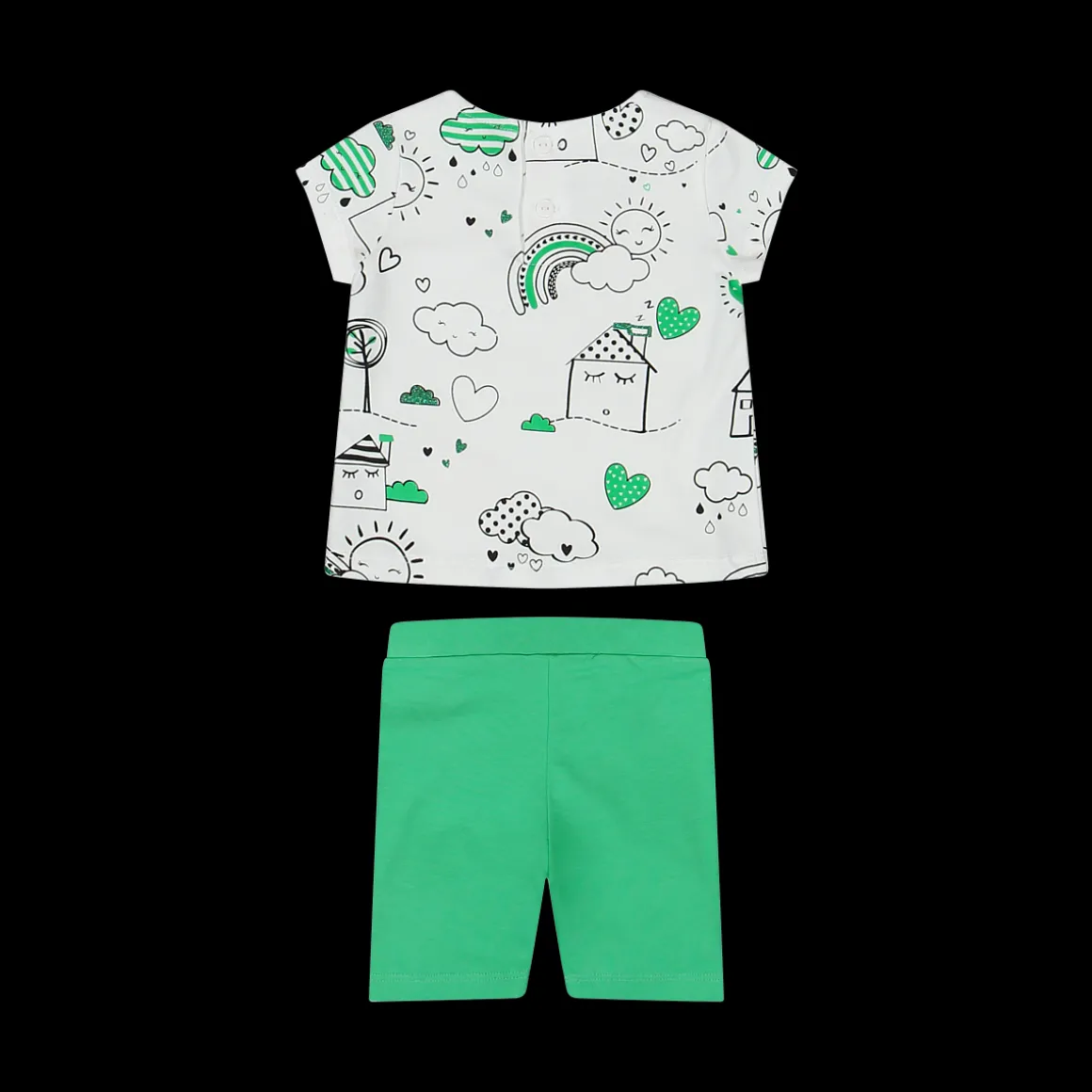 Completo corto due pezzi bambina