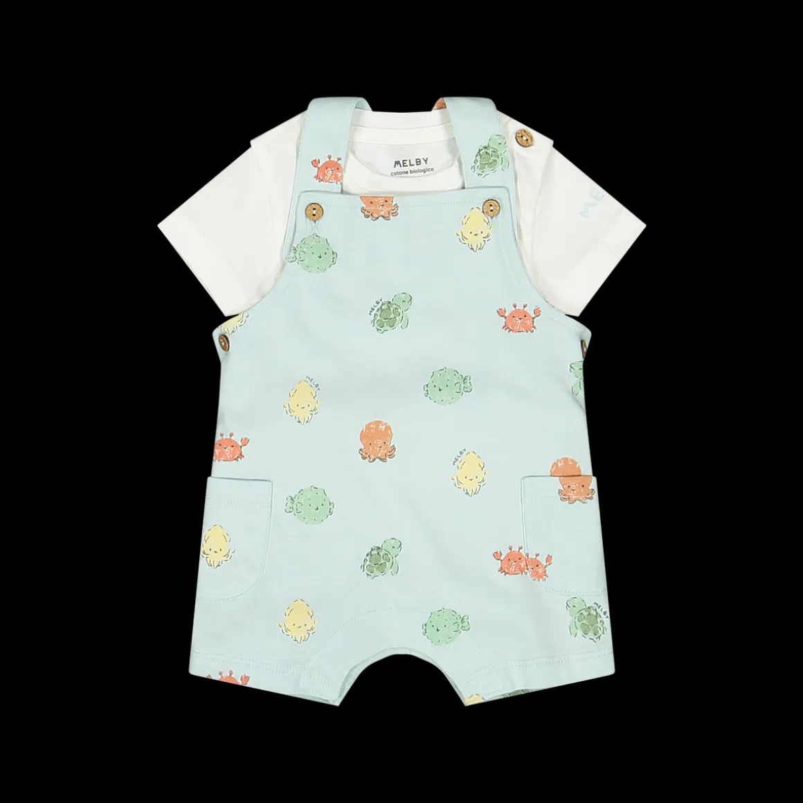 Completo in jersey bio per neonato