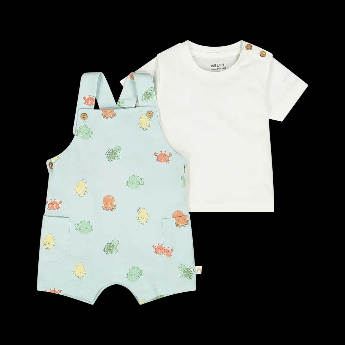 Completo in jersey bio per neonato