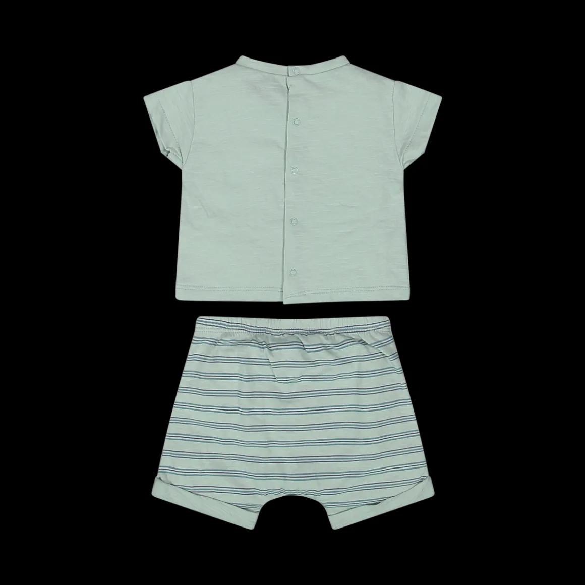 Completo in jersey malfilè di cotone biologico da bambino