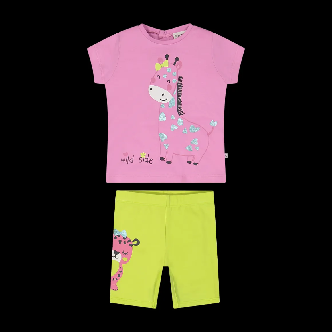 Completo in jersey stretch da bambina