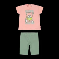 Completo in jersey stretch da bambina