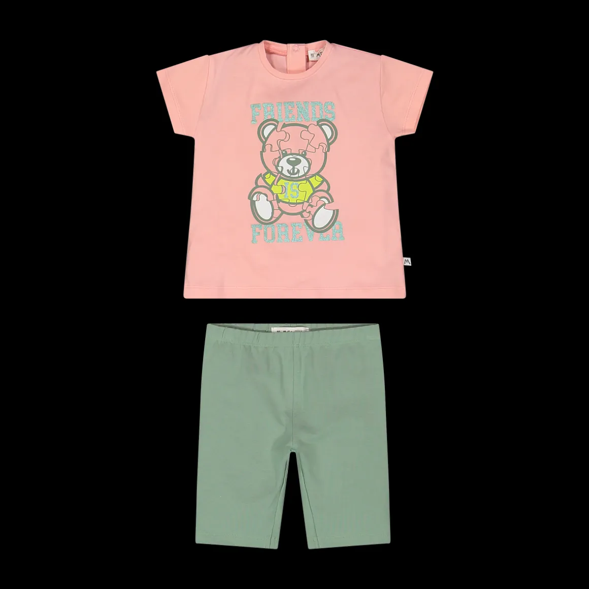 Completo in jersey stretch da bambina