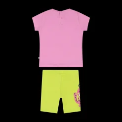 Completo in jersey stretch da bambina