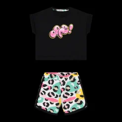 Completo in jersey stretch da bambina