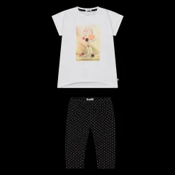 Completo in jersey stretch da bambina
